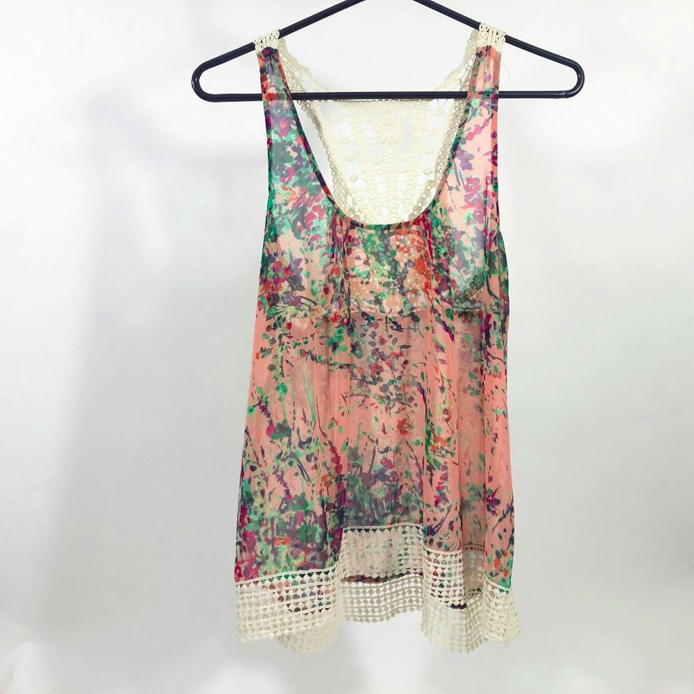 Euc Collective Concepts Multi Color Abstract Hi-Lo - image 1